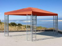 Ersatzdach zu Aluoptik Pavillon 3x4m Terrakotta Rankpavillon universell