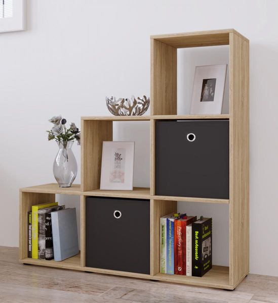 6er-Treppenregal "Nitas", Sonoma-Eiche