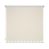 Seitenzugrollo Kettenzugrollo Volantrollo Rollo Eckig Verdunklung 92 x 180 cm beige für Fenster