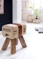 Design Turnbock Sitzhocker CANVAS Braun