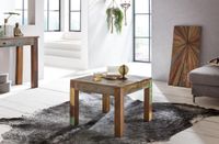 Couchtisch 60 x 60 cm Recycling Vintage Massivholz