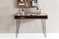 Schreibtisch BAGLI Massivholz Braun 110 x 60 x 76 cm