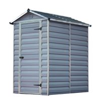 Geräteschuppen 4X6 SKYLIGHT Shed Dark Grey/Anthracite + 2 x Regal