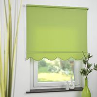 Seitenzugrollo Kettenzugrollo lichtdurchlässig 152 x 180 cm grün für Fenster