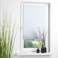 Klemmfix Thermo Plissee verspant, verdunkelnd, 60 x 130 cm weiß