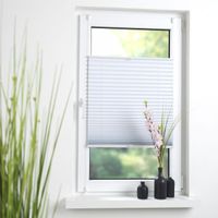 Klemmfix Thermo Plissee verspant, verdunkelnd, 60 x 130 cm weiß