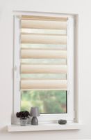 Duo-Rollo mini, Klemmfix Doppelrollo Verlauf, braun, Rollo 100 x 150 cm (B x H)