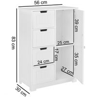Badschrank 56 x 83 x 30 cm