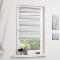 Duo-Rollo mini, Klemmfix Doppelrollo Verlauf, sand, Rollo 70 x 210 cm (B x H)