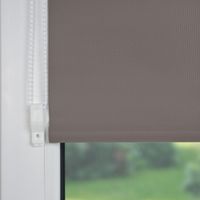 Klemmfix Rollo verspannt, Sichtschutz, thermobeschichtet, verdunkelnd, stone, 75 cm x 150 cm (B x H)