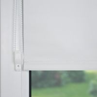 Klemmfix Rollo verspannt, Sichtschutz, thermobeschichtet, verdunkelnd, weiß, 75 cm x 150 cm (B x H)