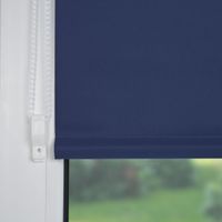 Klemmfix Rollo verspannt, Sichtschutz, thermobeschichtet, verdunkelnd, blau, 90 cm x 150 cm (B x H)