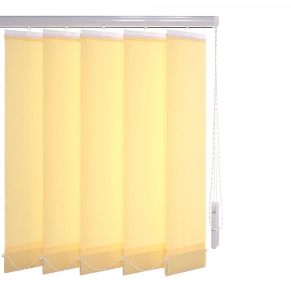 Schiebevorhang 100 x 250 cm gelb 89 mm