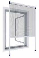 Powertec Alu-Insektenschutz Fenster Rollo 130 x 160, Weiss