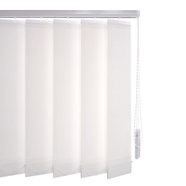 Schiebevorhang 150 x 180 cm weiß 127 mm