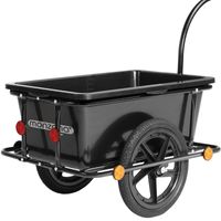 Deuba Fahrradanhänger mit 90Ltr. Kunststoffwanne