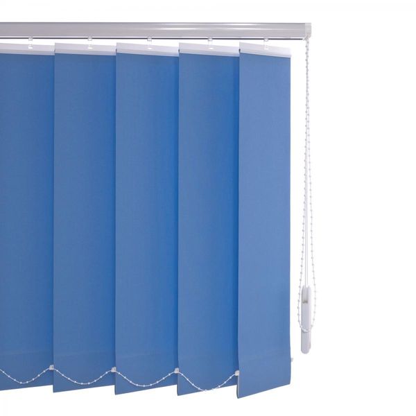 Schiebevorhang 120 x 250 cm blau 89 mm