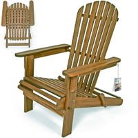 Deuba Liegestuhl Lounge Adirondack Akazie 93x85x69cm braun