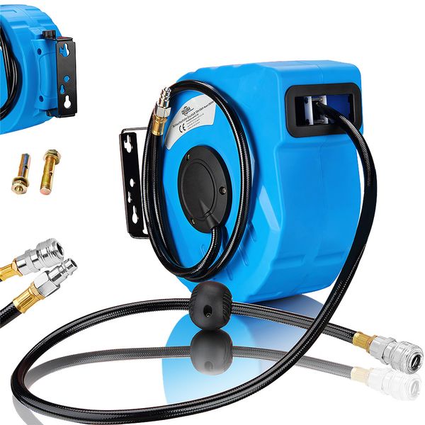 Deuba Druckluftschlauch mit Aufroller 10m