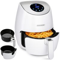 Deuba 9in1 Heißluftfritteuse mit Touchdisplay, weiß