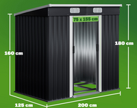 Deuba Gerätehaus Metall verzinkt 3,35m³