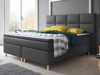 Boxspringbett Miami 180x200 cm Kunstleder Anthrazit