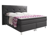 Boxspringbett Oxford 180x200 cm Kunstleder Anthrazit