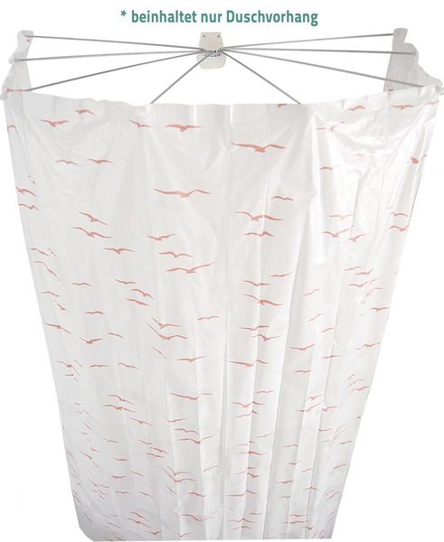Ersatz-Folien-Duschvorhang für Ombrella, Sylt rosé