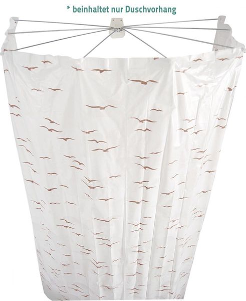 Ersatz-Folien-Duschvorhang für Ombrella, Sylt beige