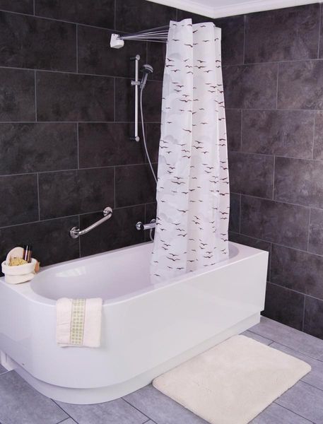 Ersatz-Folien-Duschvorhang für Ombrella, Sylt beige
