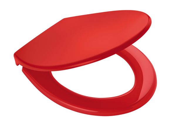 WC-Sitz Miami, rot, mit Soft-Close, Polypropylen