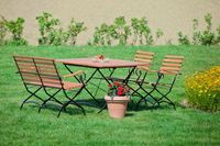 4tlg. Schlossgarten Set, Klappausziehtisch