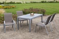 5tlg. Amalfi Stapelsessel Set, taupe