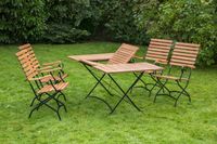 5tlg. Schlossgarten Set, Klappausziehtisch