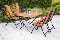 5tlg. Schlossgarten Set, Klappausziehtisch