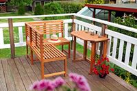 Eckbank mit Klappentisch, Holz