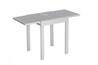 Balkonausziehtisch, grau-silber