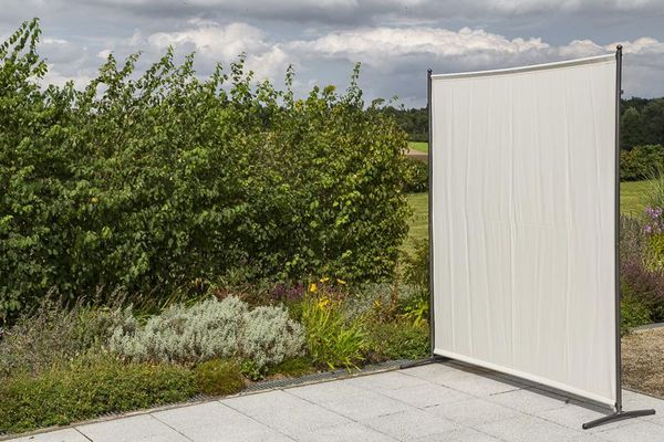 Sichtschutz Textil, breit, beige