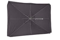 Marktschirm, 300 x 400 cm, grau