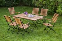 7tlg. Schlossgarten Set, Klappausziehtisch