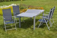 5tlg. Amalfi Klappsessel Set, marineblau