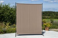Sichtschutz Textil, breit, taupe