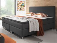 Boxspringbett Berlin 180x200 cm Webstoff Anthrazit