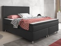 Boxspringbett King Size 180x200 cm Webstoff Anthrazit