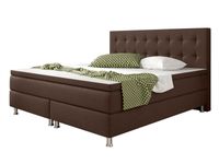 Boxspringbett Köln 180x200 Webstoff Braun