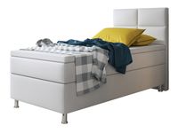 Boxspringbett Miami 90x200 cm Kunstleder Weiss