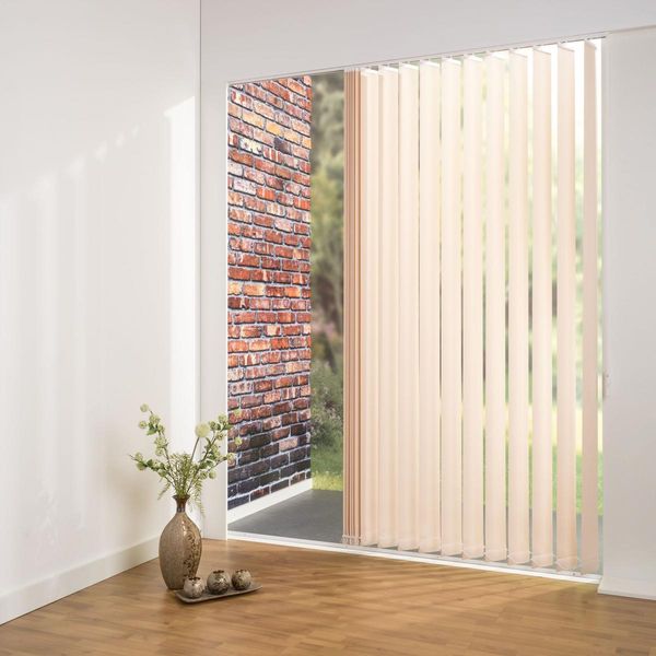 Schiebevorhang 120 x 250 cm apricot 127 mm