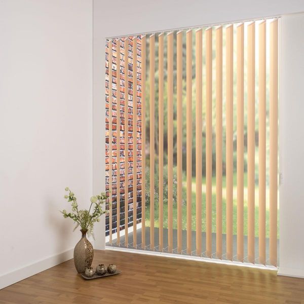 Schiebevorhang 100 x 180 cm apricot 89 mm
