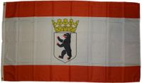 Flagge Berlin Bär mit Krone 90 x 150 cm