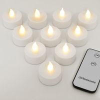 Deuba 10x flackernde LED Teelichter warmweiß